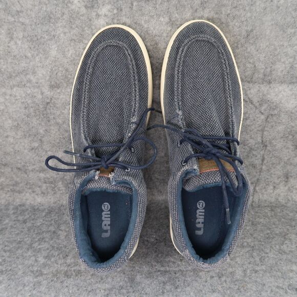 Lamo Shoes Womens 11 Casual Sneaker Chukka Lifestyle Canvas Grey Moc Toe 2 Eye - Picture 6 of 13